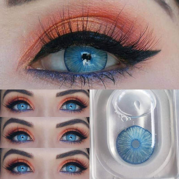 New York Blue Contact Lenses | 1 Year