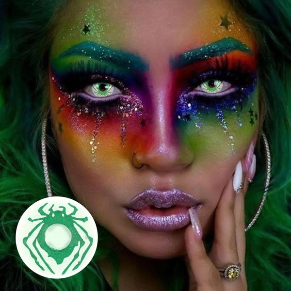 Green Spider Cosplay Contact Lenses | 1 Year