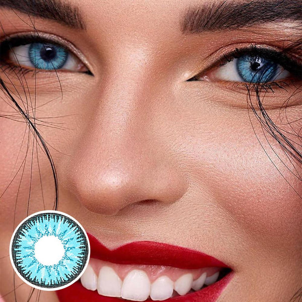 [US Warehouse] Vika tri blue Cosplay Contact Lenses | 1 Year