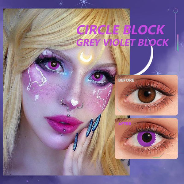 Circle Violet Cosplay Contact Lenses | 1 Year