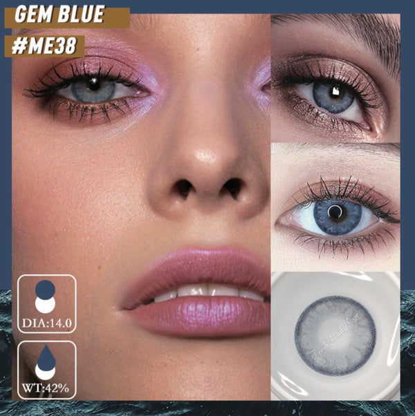 GEM Blue Contact Lenses | 1 Year