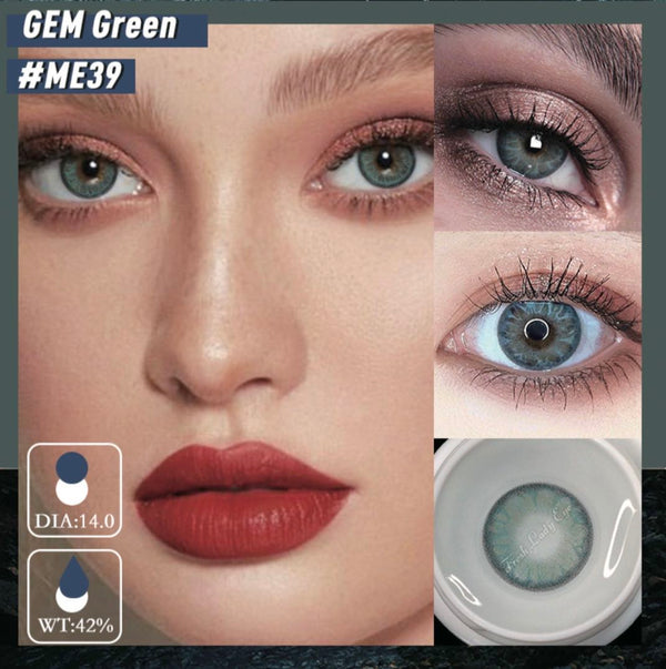 GEM Green Contact Lenses | 1 Year