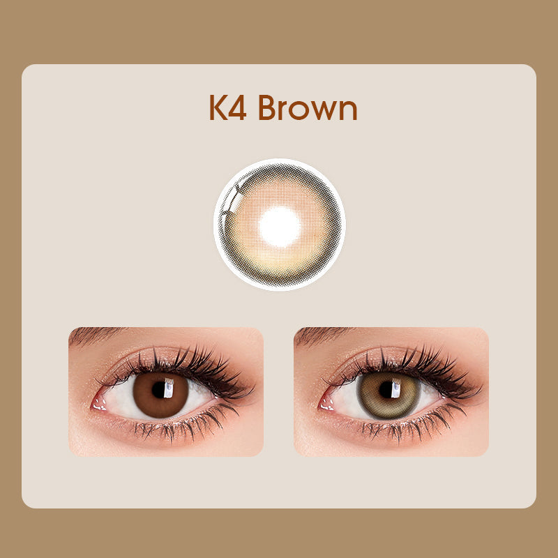 K4 Brown Prescription Contact Lenses | 1 Year