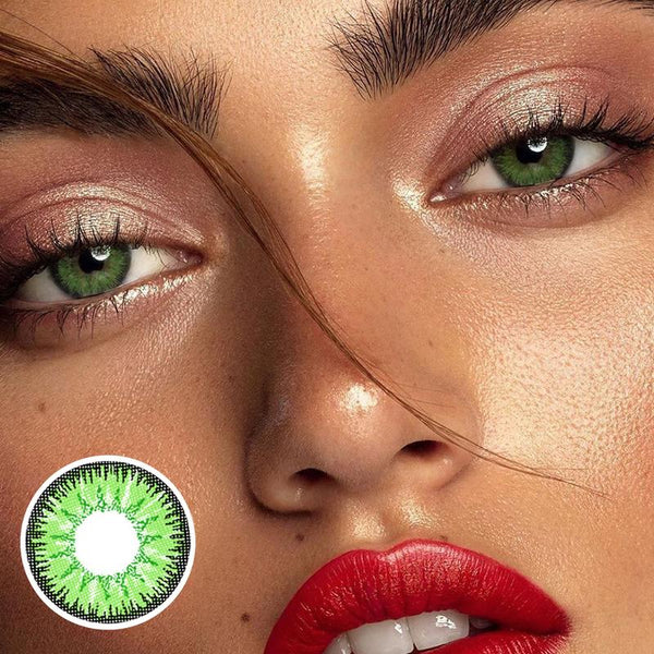 [US Warehouse] Vika tri green Cosplay Contact Lenses | 1 Year