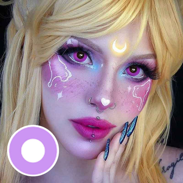 Circle Violet Cosplay Contact Lenses | 1 Year