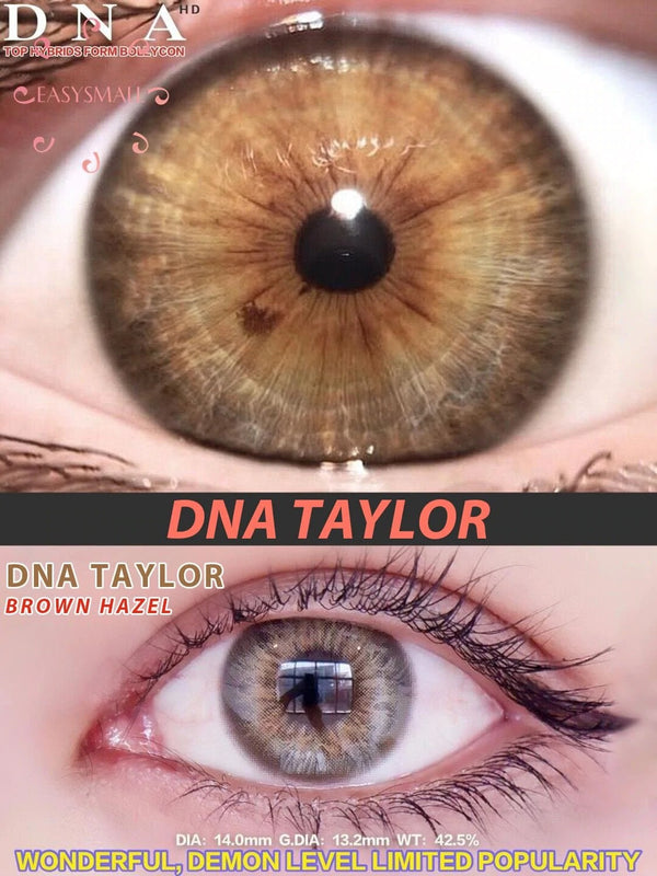 DNA Taylor brown hazel Contact Lenses | 1 Year