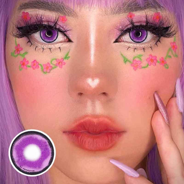 [New] Platonic Violet Cosplay Contact Lenses | 1 Year